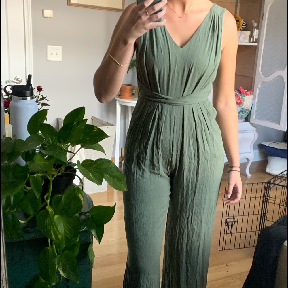 Boutique Romper Army Green